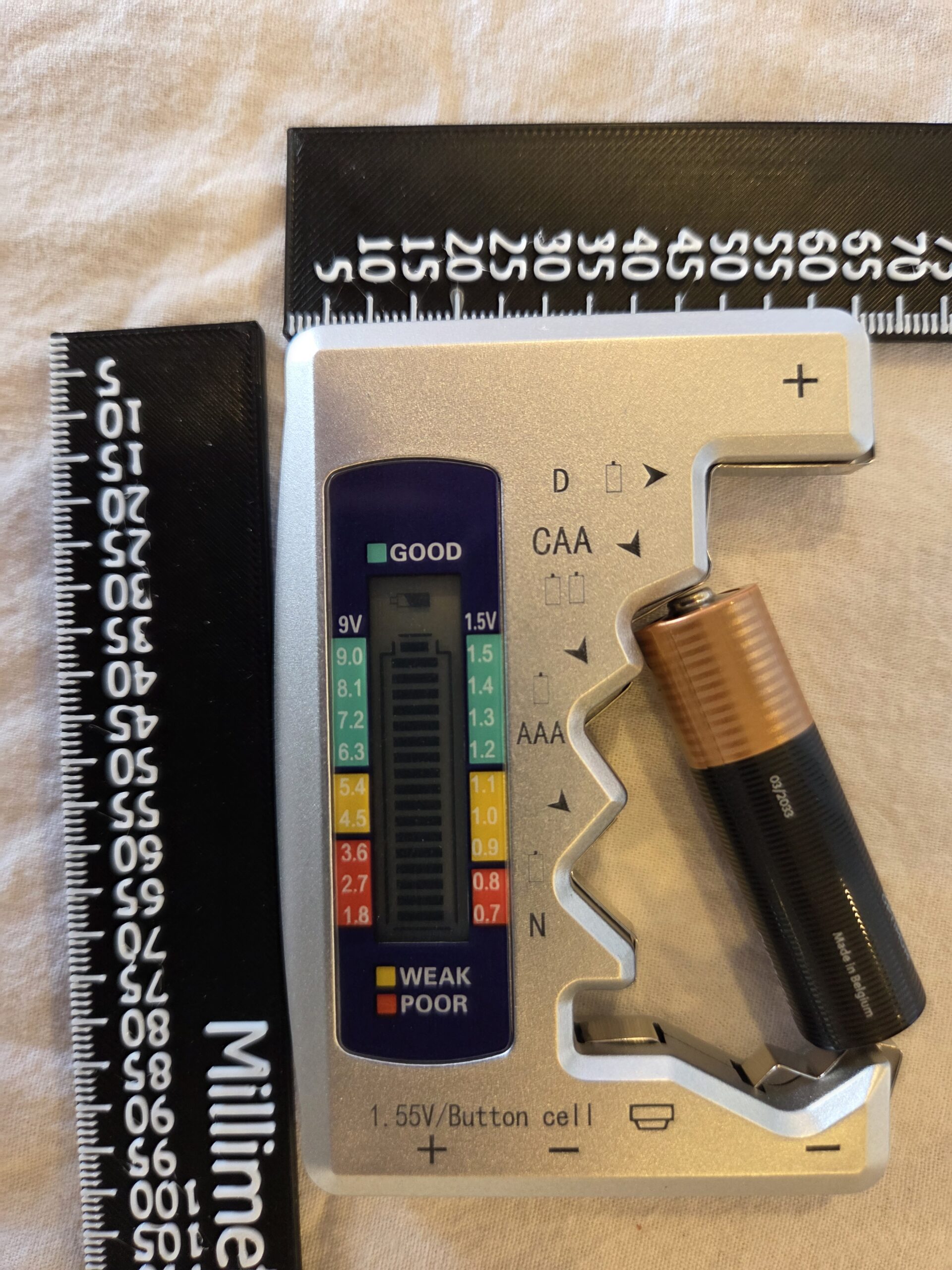 AAA/AA/9V/d rafhlöðuprófari rafhlöðustöðuprófari - Image 3