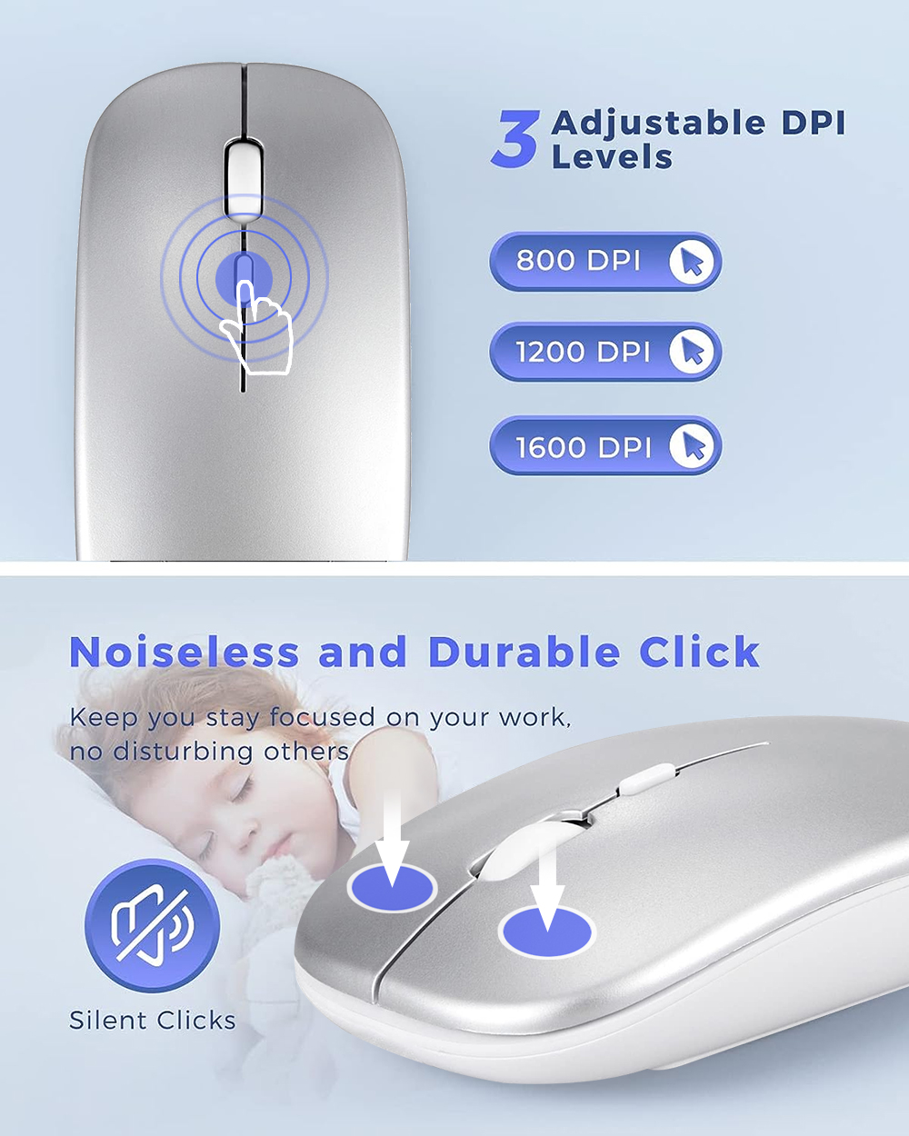 Ofurþunnt lyklaborð og mús sett - Image 12