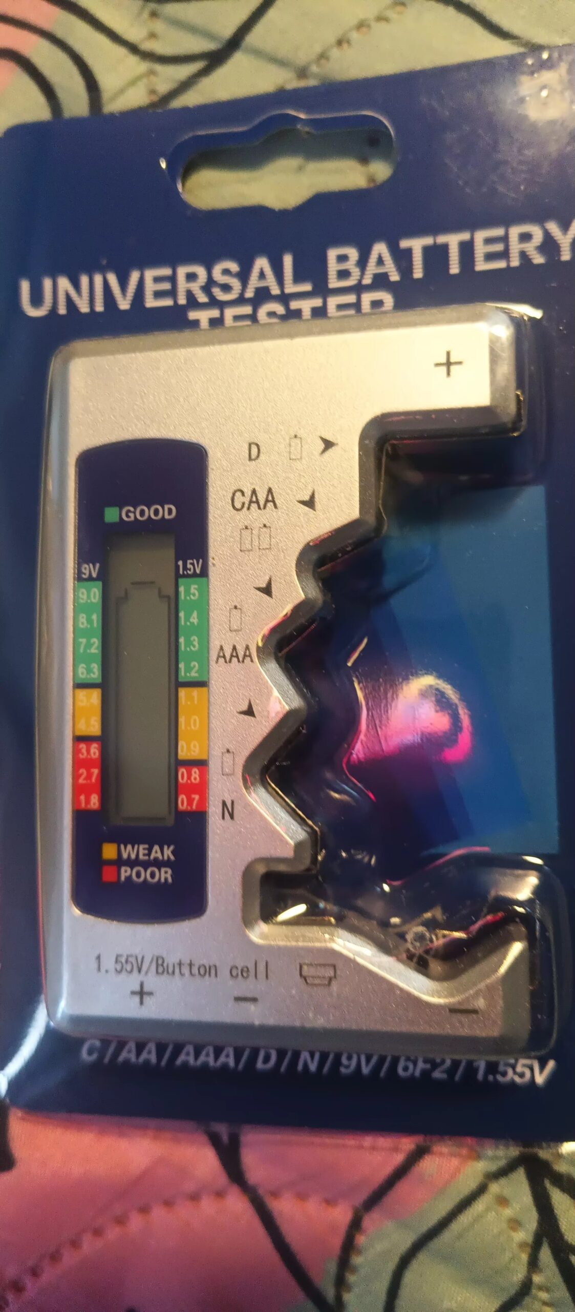 AAA/AA/9V/d rafhlöðuprófari rafhlöðustöðuprófari - Image 2