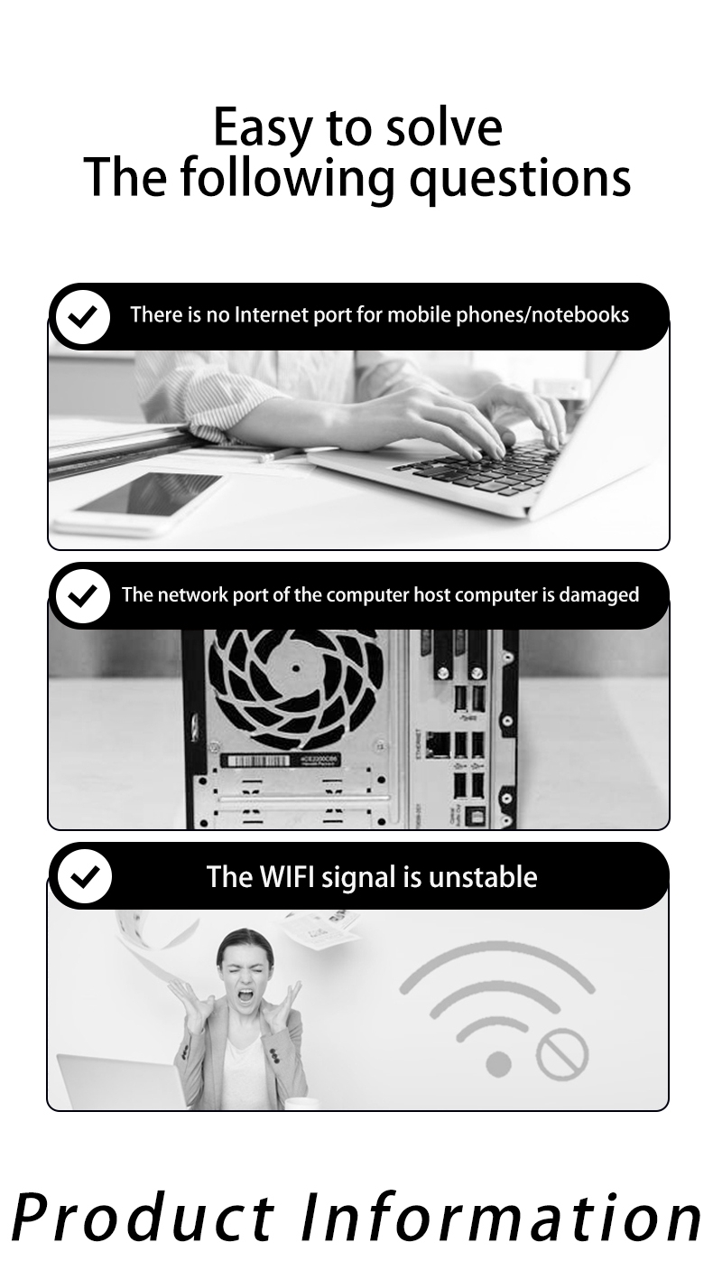 USB C í RJ45 2,5 Gígabita Ethernet Millistykki - Image 4
