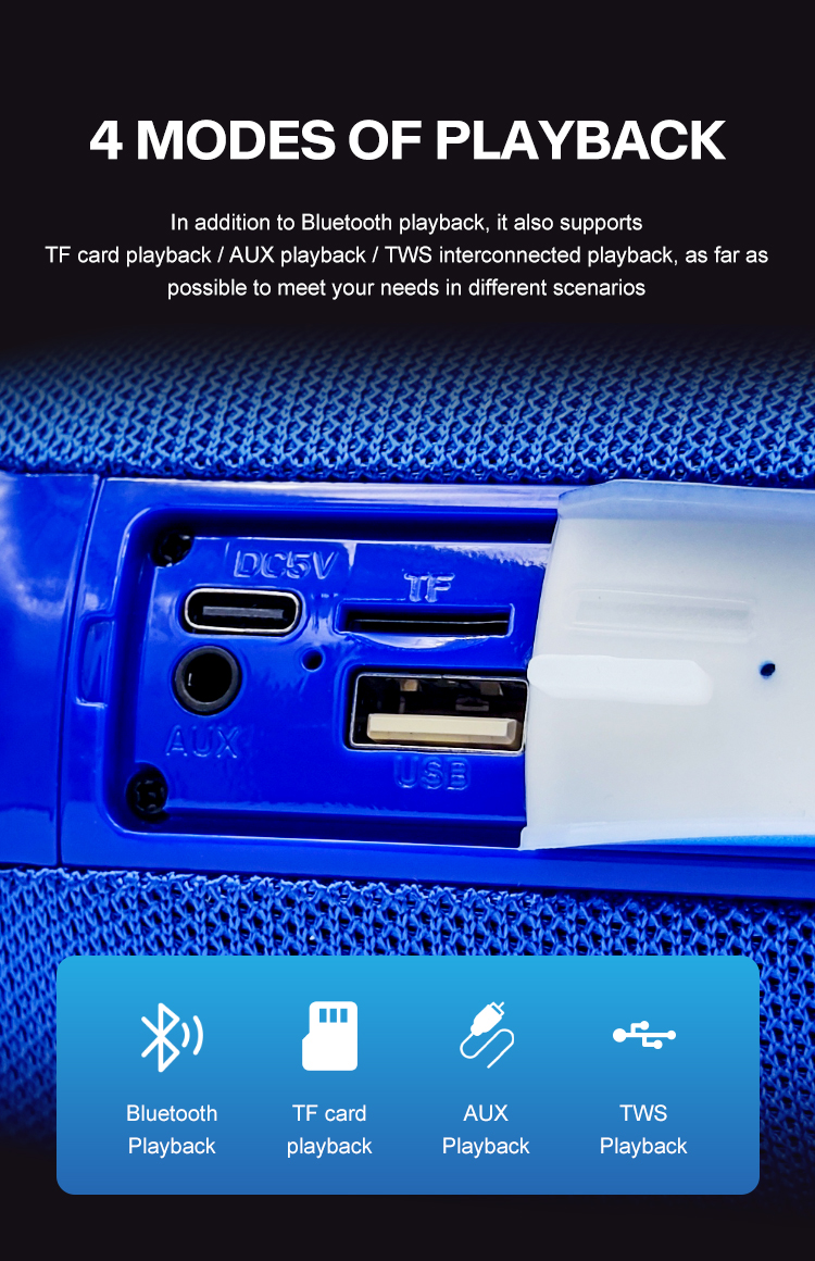 Hágæða ferðahátalari með Bluetooth og vatnsvörn fyrir utandyra - Image 11