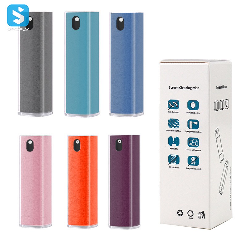 2 í 1 skjáhreinsisprey með örtrefjaklút - Image 3