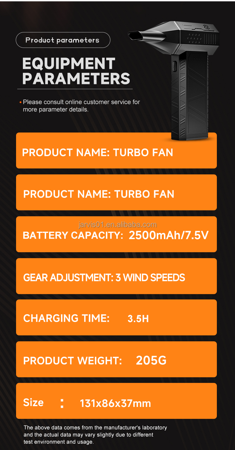 Jarvis X3 mini rafmagns loftblásari og rykhreinsitæki - Image 6