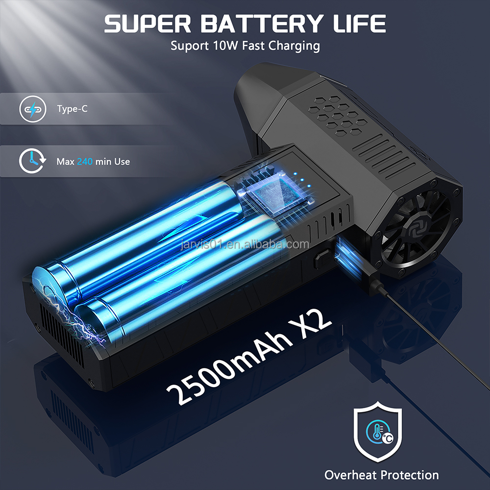 Jarvis X3 mini rafmagns loftblásari og rykhreinsitæki - Image 10