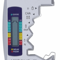 AAA/AA/9V/d rafhlöðuprófari rafhlöðustöðuprófari