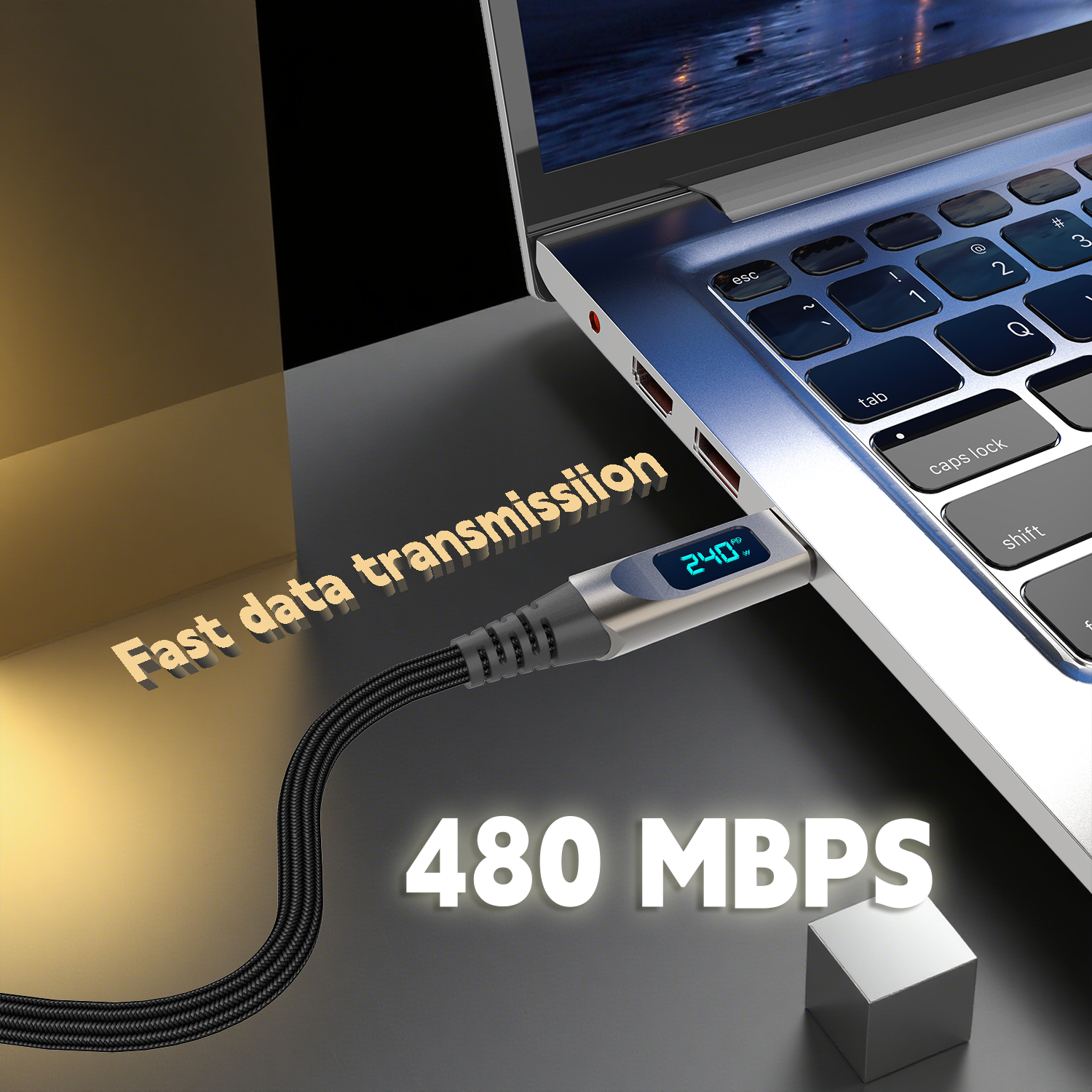 LED hraðhleðslukaplar