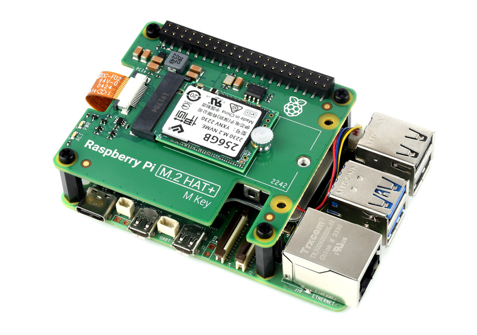Opinber Raspberry Pi M.2 HAT