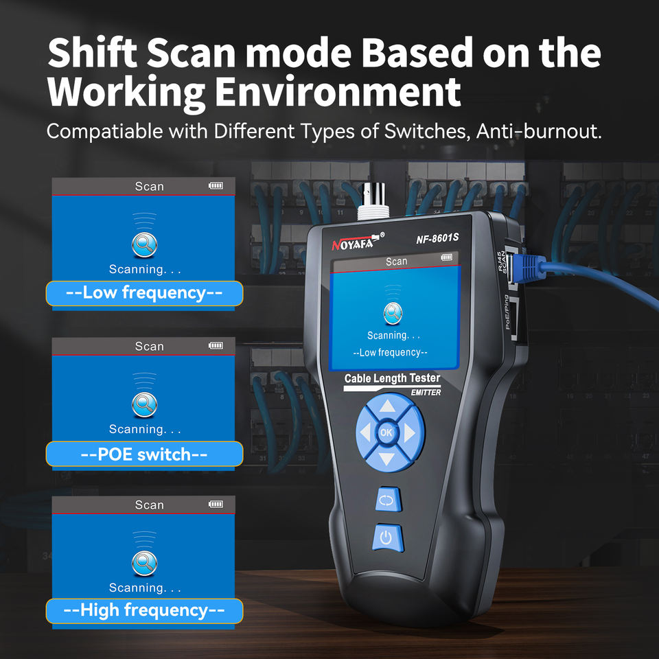 Noyafa NF‑8601S kapallprófari