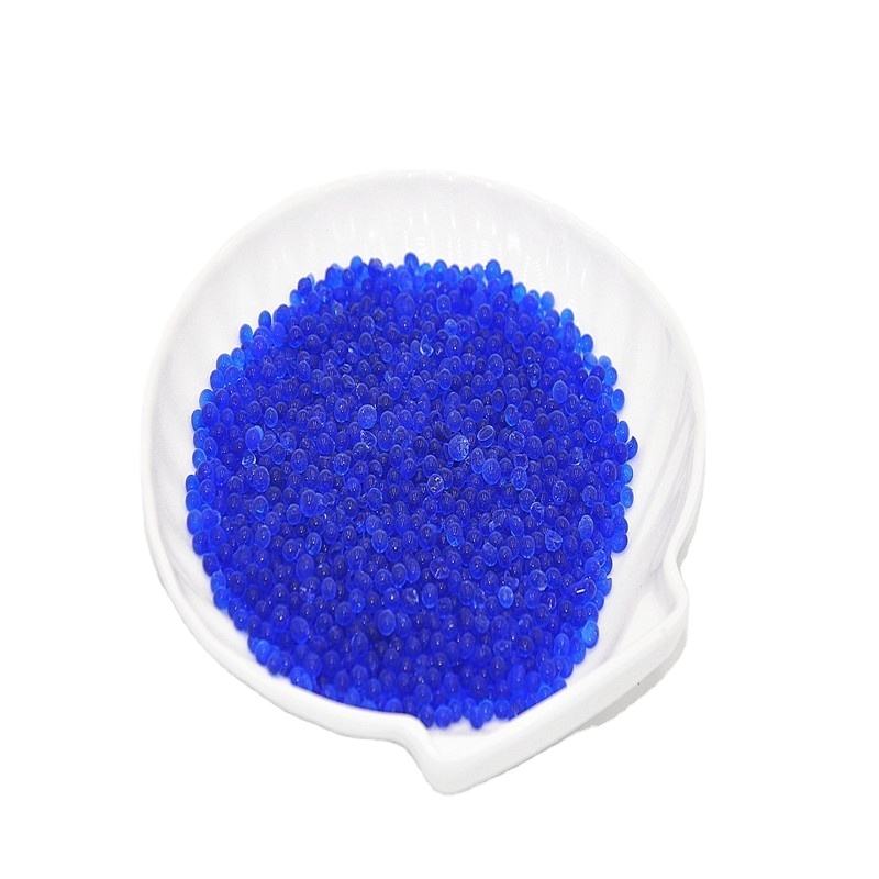 Blue indicating silica gel beads